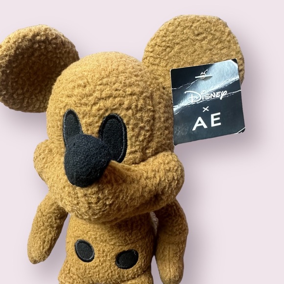 NWT Disney AE American Eagle Collab Special Edition Brown Mickey Mouse Plush - Picture 3 of 10